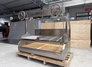 Barbecue <span class=keywords><strong>argentin</strong></span> à charbon de bois à hauteur réglable, contrôle précis de la chaleur, barbecue au bois - Product Image 5