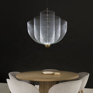 <span class=keywords><strong>Lampadario</strong></span> Circolare <span class=keywords><strong>a</strong></span> Sospensione in Metallo con LED, Stile Nordico Post-Moderno, per Casa, Hotel e Villa - Product Image 5