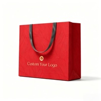 Sacs cadeaux en papier couché de luxe avec logo personnalisé, emballage écologique pour vêtements, foulards, cosmétiques et bijoux