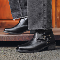 Bottes de cowboy pour hommes, bottes western, bottes de randonnée pour hommes, bottes de moto décontractées, bottes chukka pour hommes