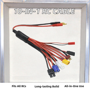 Câble multi-connecteurs RC JXY OEM avec fiche banane 4 mm, <span class=keywords><strong>Tamiya</strong></span> <span class=keywords><strong>XT60</strong></span> XT90 EC5, chargeur IMAX B6 B6AC pour drones RC (plastique) - Product Image 2