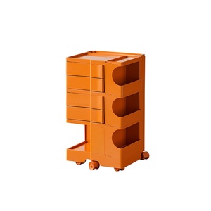 Mobiletto portaoggetti girevole in stile scandinavo <span class=keywords><strong>Poppy</strong></span> per soggiorno, in plastica ABS stampata a iniezione, rimovibile - Product Image 5