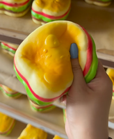 Jouet Squishy Ours Burger en Mousse PU à Remontée Lente, Doux, à Presser, Jouet Sensoriel Anti-Stress, Cadeau Nouveauté, Vente en Gros