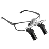 5X 48 ° Ergo Loupes Binocular Magnifying Glasses 350-420mm Working Distance for Prevent Bending and Lowering the Head