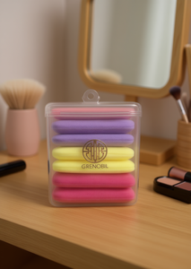 Grenobil Facial Sponge Set 7-Piece Rectangular Crystal Velvet Makeup Tools Washable - Product Image 2