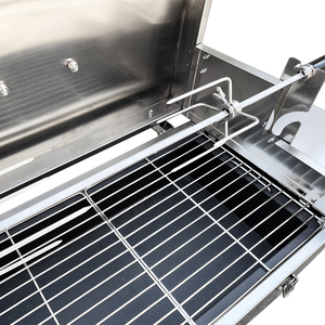 Griglia Portatile Mini Pieghevole <span class=keywords><strong>a</strong></span> Carbone per <span class=keywords><strong>Barbecue</strong></span> con Girarrosto, Ideale per Campeggio, Picnic e Spiaggia - Product Image 4