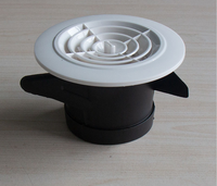 Grille ronde pour ventilation de voiture, diffuseur d'air en pvc, système de ventilation portable, ventilation de véhicule