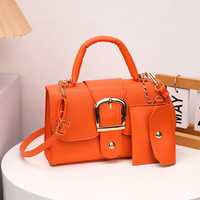 Tas tangan dompet wanita, warna permen Sac Pour Femme 2 buah tas tangan wanita