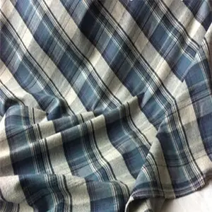 Keqiao warehouse stock lot yarn dyed flannel fabric for men shirt