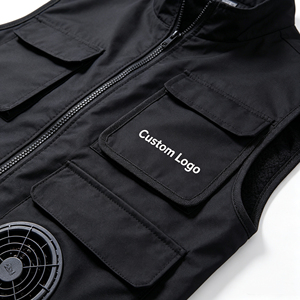 Chaleco Refrigerante Portátil con Ventilador Recargable, Chaqueta de Trabajo con Refrigeración por Aire, Logotipo Personalizado, Chaleco de Alivio del Calor para Trabajadores de la Construcción - Product Image 2