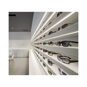 Lunettes de soleil et magasin optique, magasin de gros et de détail, modèle de décoration intérieure unique