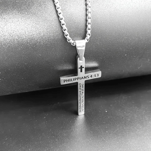 कस्टम ठीक क्रॉस गहने थोक ईसाई धार्मिक बाइबिल विश्वास आधारित स्टेनलेस स्टील फैशन पेलेंट पुरुषों के लिए - Product Image 3