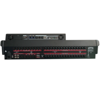 Console audio professionnelle 32 entrées, disposition en pont, égaliseur physique, boutons, système d'exploitation Linux, effets DSP doubles pour stade