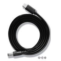 Cable de Alimentación USB Tipo C PD a DC 5.5x2.5mm, 9V 12V 15V 65W, Adaptador de Cable USB C para Tira de LED, TV BOX, Cámara, Router Inalámbrico