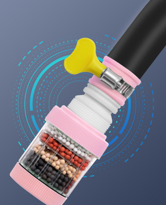 <span class=keywords><strong>Filtro</strong></span> di estensione per <span class=keywords><strong>rubinetto</strong></span> KAWAL a 6 strati <span class=keywords><strong>con</strong></span> soffione doccia anti-schizzo, design a risparmio idrico, materiale in PVC, beccuccio flessibile <span class=keywords><strong>rotante</strong></span> a 360° - Product Image 4