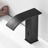 Robinet de salle de bain intelligent haut de gamme moderne en laiton avec capteur infrarouge sans contact, écologique pour lavabo