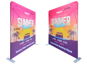 Custom X 8Ft Eco-Friendly Aluminium <b>Frame</b> Tension Fabric <b>Backdrop</b> Stand for Weddings Parties Automotive & Education - Product Image 2