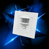 Détecteur infrarouge PIR encastré 160 220-240V Max 800W Incandescent 400W Économie d'énergie Intérieur Lux et temps réglables
