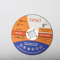 Disque de roue de coupe d'oxyde d'aluminium de haute dureté WGW 125mm avec support en papier pour la coupe de métal Support personnalisé OEM/ODM