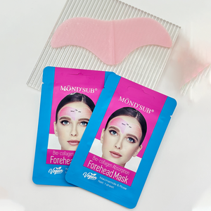 OEM masker dalam nyata kolagen Bio pengencang Korea, masker pembungkus kolagen nyata pelembap dahi dan keriput - Product Image 6