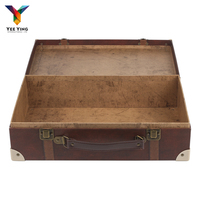 Boîte cadeau en papier en forme de valise, design personnalisé, avec poignée en métal, boîte en carton en forme de valise