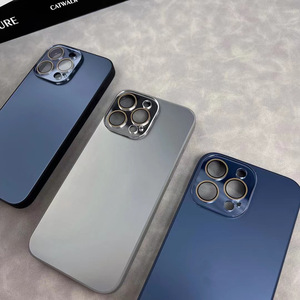 Coque de téléphone en PC mat couleur machine originale pour iPhone 15 14 13 Pro Max avec protection d'objectif en métal - Product Image 4