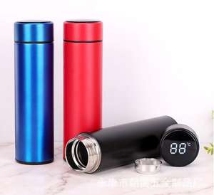 一番人気商品 ステンレス製スマート水筒 水分補給リマインダー付き 温度表示ボトル - Product Image 1