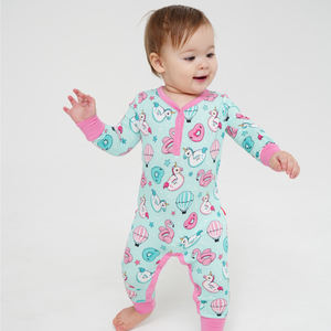 Ropa Linda para Bebé Niña, Mono de Bambú Suave, Traje con Bloques de Color, Ropa con Cierre para Bebés, Ropa para Niños Pequeños, Mameluco de Algodón para Bebé - Product Image 4
