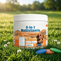 Complément articulaire pour chien 8-en-1 à croquer, à absorption rapide, sans produits chimiques, sûr, avec glucosamine et chondroïtine pour le soutien immunitaire