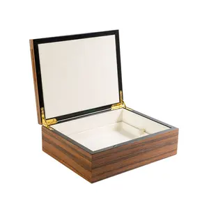 Китайские производители Oem коробка для часов из искусственной кожи с индивидуальным логотипом Элегантная черная шкатулка для ювелирных изделий