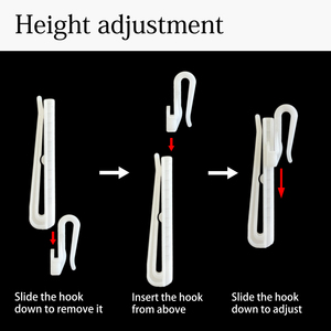 Mua kim loại tường <span class=keywords><strong>Tieback</strong></span> đường sắt trang trí đám cưới Accesory theo dõi loại tối thiểu cực que phụ kiện nhựa rèm treo móc - Product Image 4