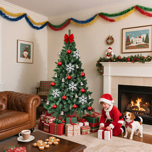 Sapin de Noël Premium de 6 pieds avec support robuste et branches réalistes - Product Image 2