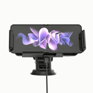 KC <span class=keywords><strong>15W</strong></span>-una clave de 90 grados de rotación <span class=keywords><strong>Samsung</strong></span> Z Flip 3 bobina doble de inalámbrico cargador de coche para <span class=keywords><strong>Samsung</strong></span> plegado Z iPhone 12/13 Pro Max - Product Image 1