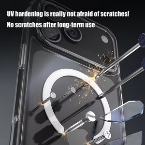 Ốp điện thoại trong suốt TPU Acrylic thăng hoa HMJ 2025, có nam châm, dành cho dòng iPhone, dành cho iPhone 17, dành cho iPhone 17 Pro Max - Product Image 2