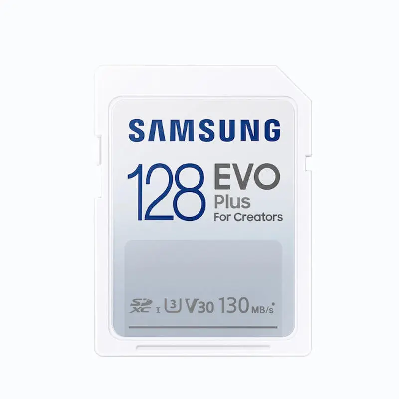 ต้นฉบับSamsung EVO Plusการ์ดหน่วยความจํา64GBแฟลช128GBถึง130MB/Sความเร็วสูงSDการ์ด32GB 256GB Full HDวิดีโอสําหรับกล้อง