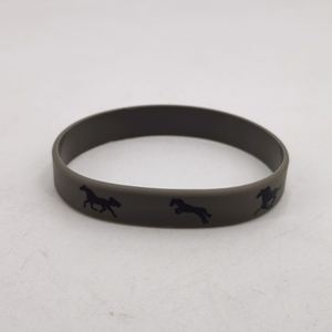 Bracelet en silicone à thème équestre, motif cheval, bracelet en caoutchouc promotionnel pour toutes les occasions - Product Image 4