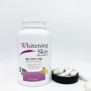 Suplemento Dietético Blanqueador de Piel DUOZI, Mezcla de Glutatión 90000 Mg, 120 Cápsulas, Vitamina C, Jugo de Limón, Morera, Antienvejecimiento - Product Image 5