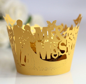 กระดาษห่อคัพเค้กงานแต่งงาน กระดาษห่อขนมมัฟฟินสวยงามสำหรับตกแต่งเค้กในงานปาร์ตี้ - Product Image 2