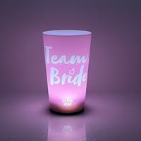 Gobelet lumineux à changement de couleur RGB, activé par liquide, en plastique LED, 7 couleurs, réutilisable, adapté aux bars et aux fêtes