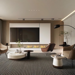 Mueble de Tv de pared personalizado, mueble de TV de diseño para sala de estar, conjunto de muebles de madera para muebles de sala de estar - Product Image 1