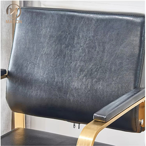 Chaise berbère portable moderne Mobilier de salon en métal de qualité commerciale Siège en cuir réglable en hauteur Rotation à 360 degrés Barber - Product Image 5