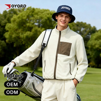 Blouson polaire zippé intégral pour homme, 500 g/m², épais, anti-boulochage, col montant, fabrication propre, échantillon en 1 semaine, OEM ODM
