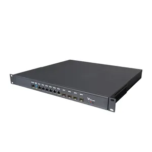 4 * SFP + 10G 1U Server Chassis 12th Gen LGA1700 H610 H670 6 * LAN Ordinateur industriel 2U Rack Mount Server Pfsense Firewall Mini PC