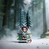 Authentische POP MART Demon Slayer Unwavering Resolve Arc Series Blockfiguren Blind Box 8 Stück Sammelbares Bauspielzeug Geschenk