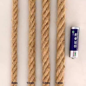 HEMP <strong>Rope</strong> 100% Natural Jute <strong>Rope</strong> 6 mm 8 mm Strong Jute Twine Protecting Stair Handrail Water <strong>Pipe</strong> Guardrail - Product Image 2