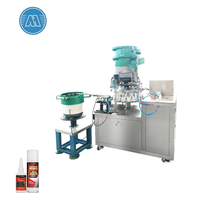 Machine automatique de remplissage et de bouchage de colle super forte 1-50 ml, ligne d'embouteillage d'adhésif cyanoacrylate pour colle 502, 30-60 BPM