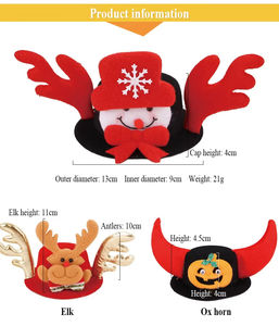 Accesorios Navideños para Mascotas, Creativos y Novedosos, Divertidos, de Algodón y Poliéster, para Halloween y Navidad, para Perros y Gatos - Product Image 2