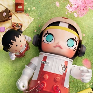 Vente en gros de figurines de collection authentiques POPMART MEGA SPACE <span class=keywords><strong>MOLLY</strong></span> 400% Collection 2022 Heartthrob - Product Image 3