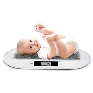 Balance électronique numérique pour bébé, 20kg, avec mesure de la taille, pour nouveau-né, chiot