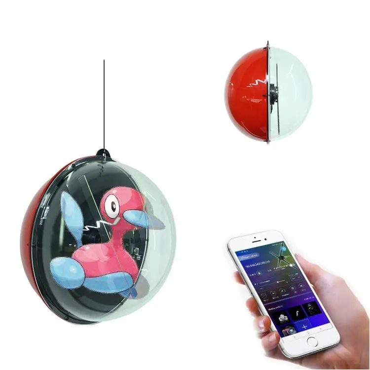 Indoor 3D Holographic Advertising Led Fan Christmas ball Hologram 3d Fan Hologram Projection Equipment Hologram Fan